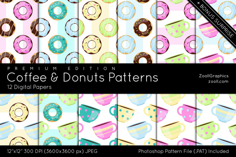 coffee-and-donuts-digital-papers
