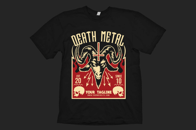 death-metal-t-shirt-design-template