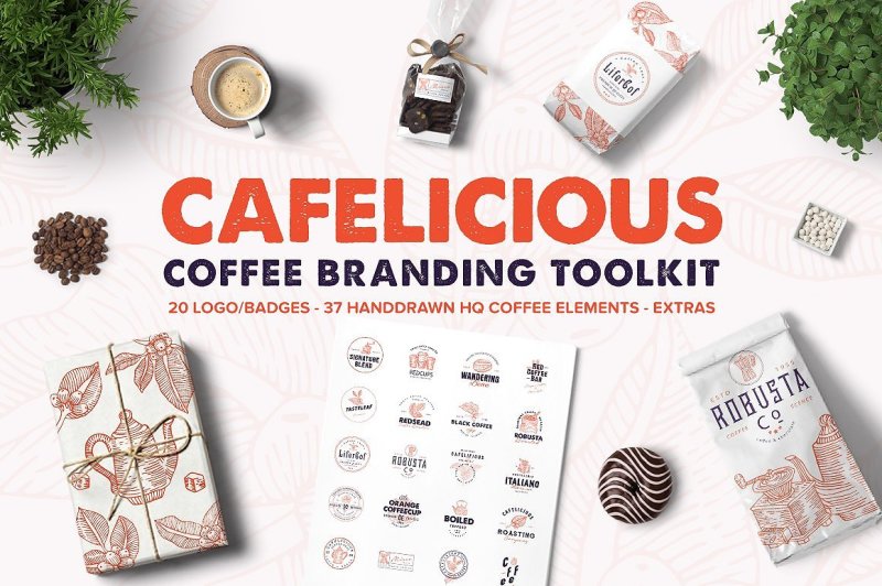 cafelicious-coffee-logo-kit