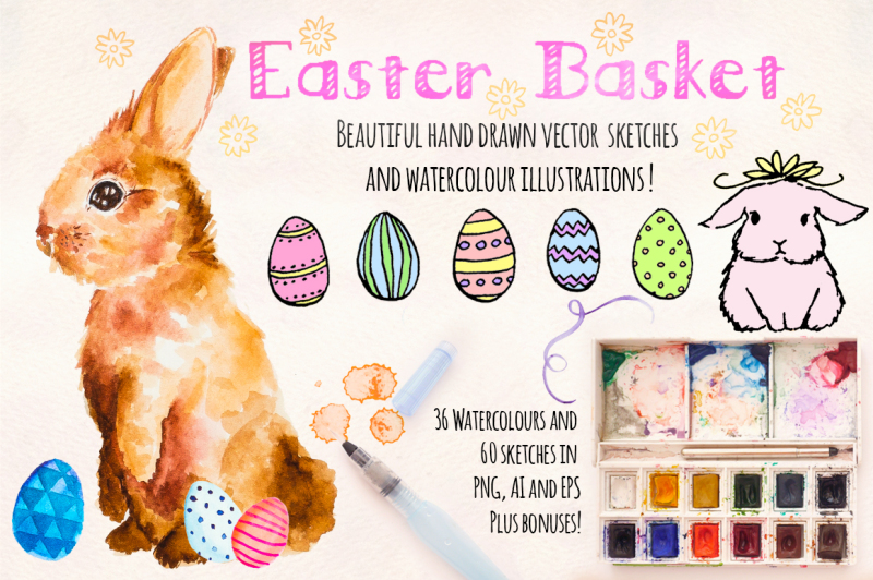 easter-bunny-watercolor-graphics-kit
