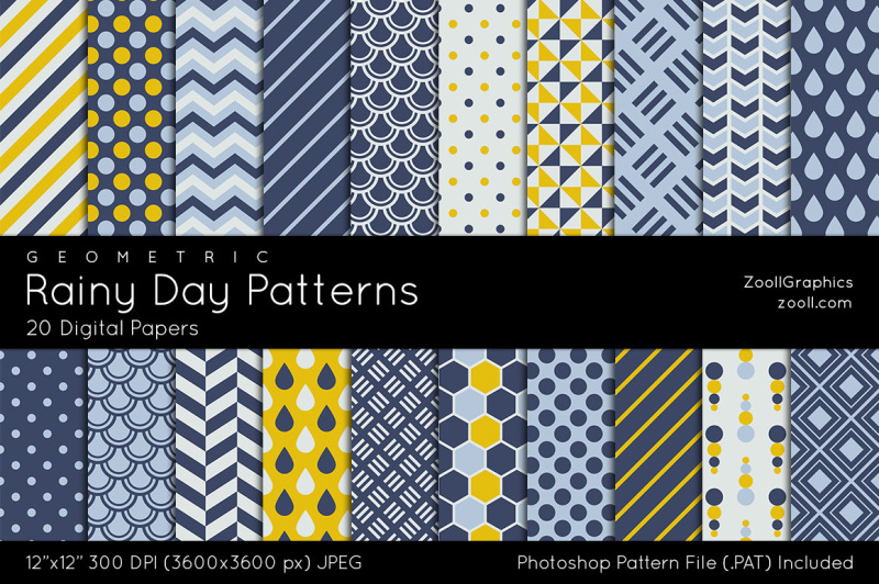 rainy-day-geometric-patterns-digital-papers