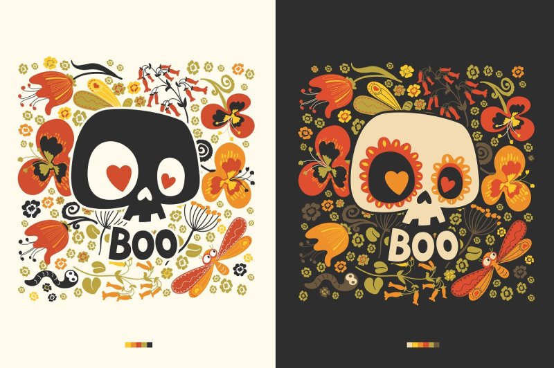 day-of-the-dead-festive-decoration-by-foxyimage-in-graphics-illustrations