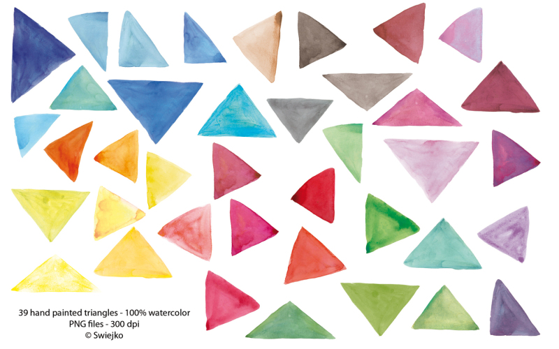 watercolor-triangles