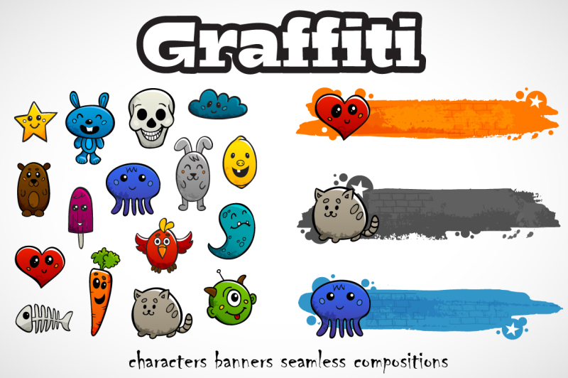 graffiti-characters-set