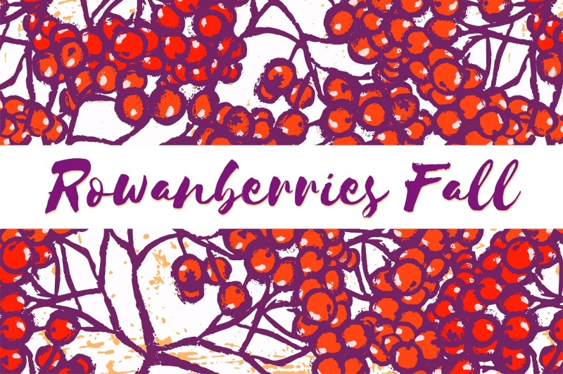 rowanberries-fall-pattern-set