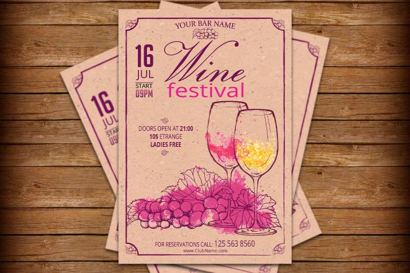 wine-festival-retro-vintage-flyer