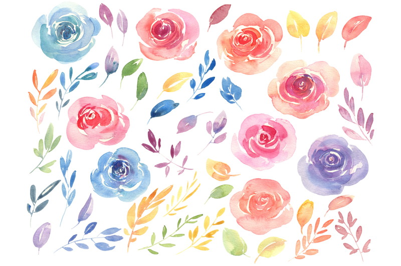 watercolour-roses-and-leaves-47-png