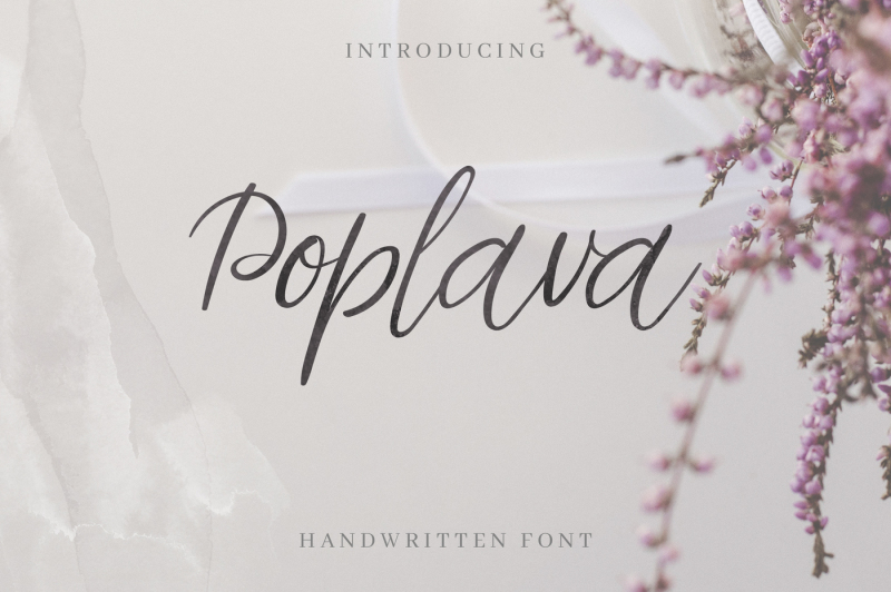 poplava-handwritten-font