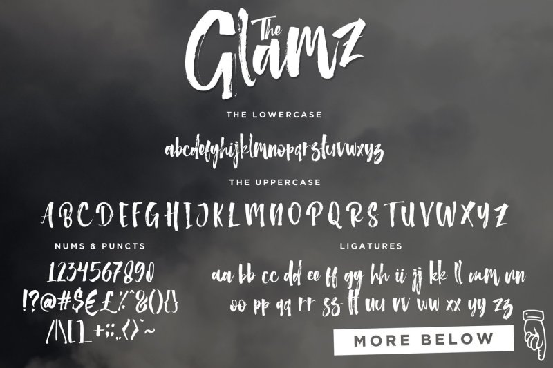 the-glamz-watercolor-brush-logo-font