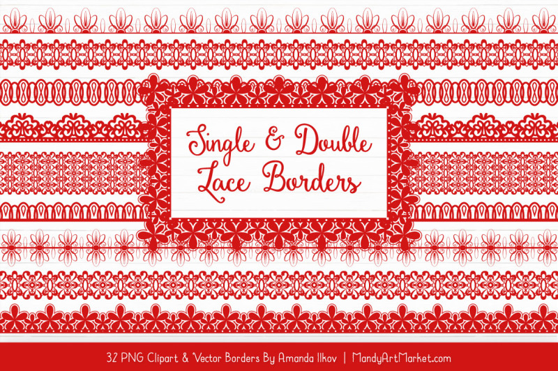 mixed-lace-clipart-borders-in-red