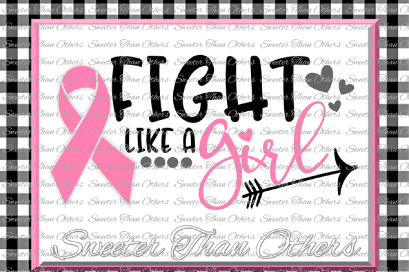 Download Fight like a Girl SVG, Breast Cancer Svg Ribbon Dxf ...