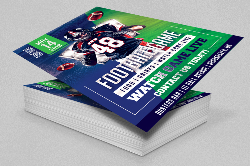 football-game-day-flyer-template
