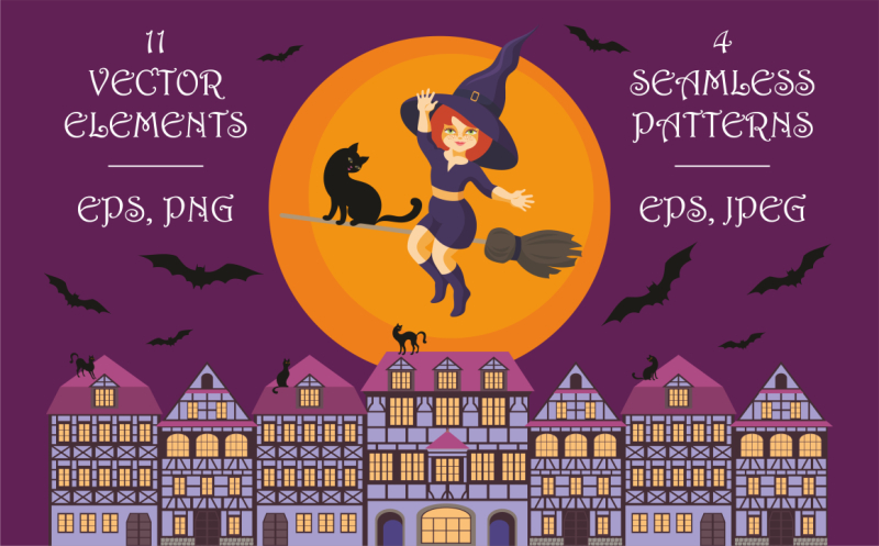 happy-halloween-vector-elements-and-seamless-patterns