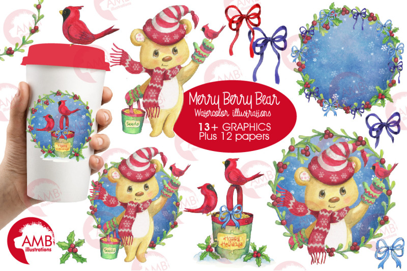 christmas-merry-berry-bear-watercolor-bundle-clipart-graphic-illustration-amb-1489