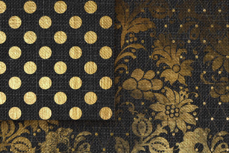 black-and-gold-linen
