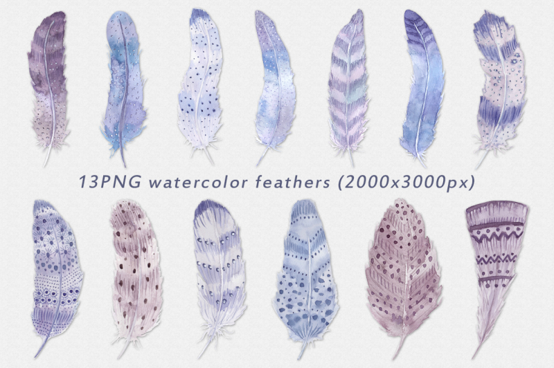 watercolor-feathers-boho