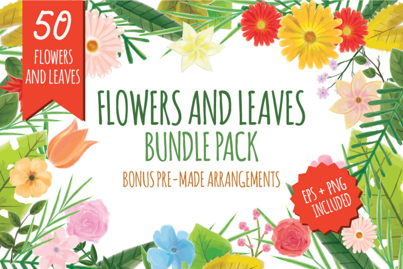 flowers-and-leaves-pack