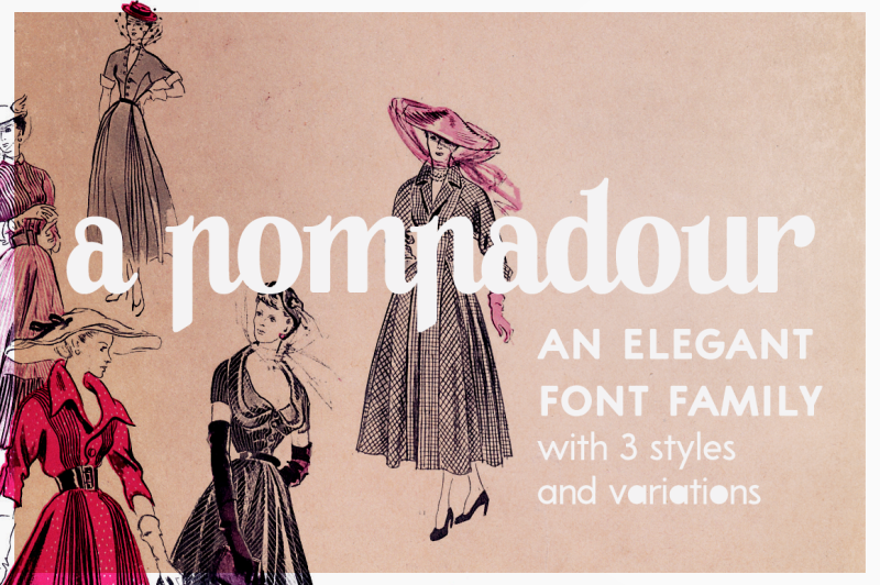 a-pompadour-a-font-family