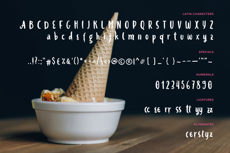 ice-cream-and-berries-font