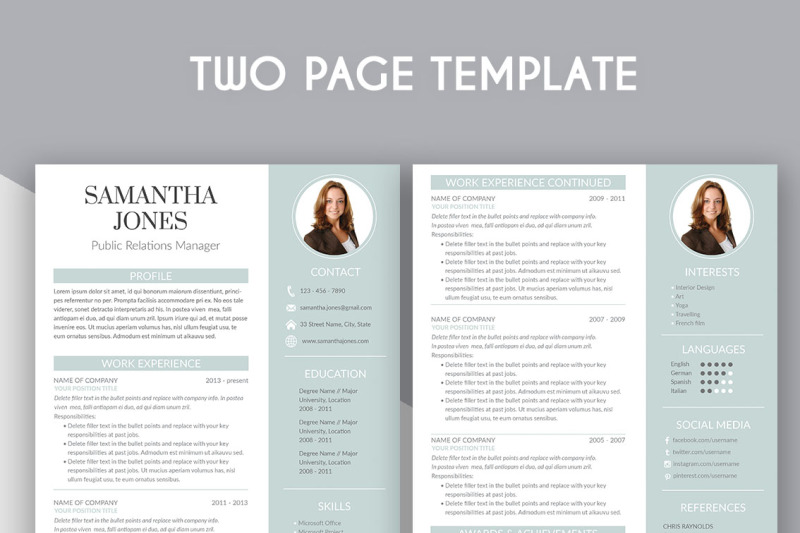 resume-template-samantha-jones