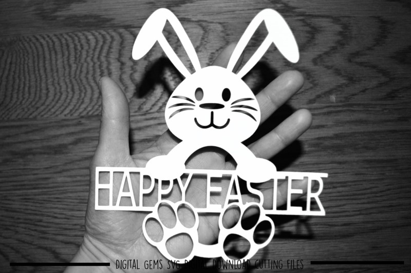 Happy Easter SVG / DXF / EPS Files By Digital Gems | TheHungryJPEG.com