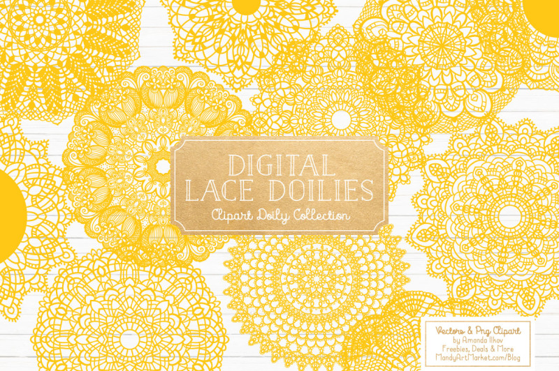 yellow-vector-lace-doilies