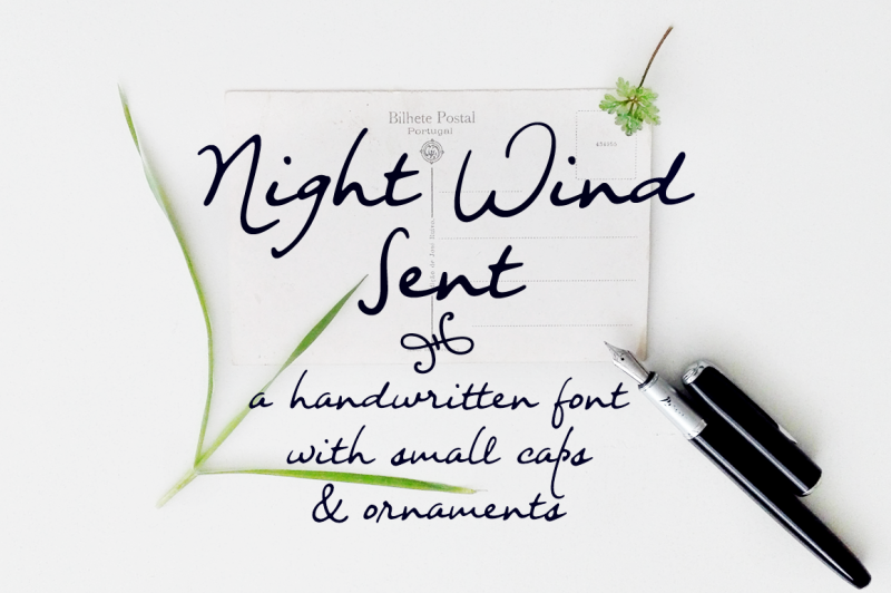 night-wind-sent-handwritten-font