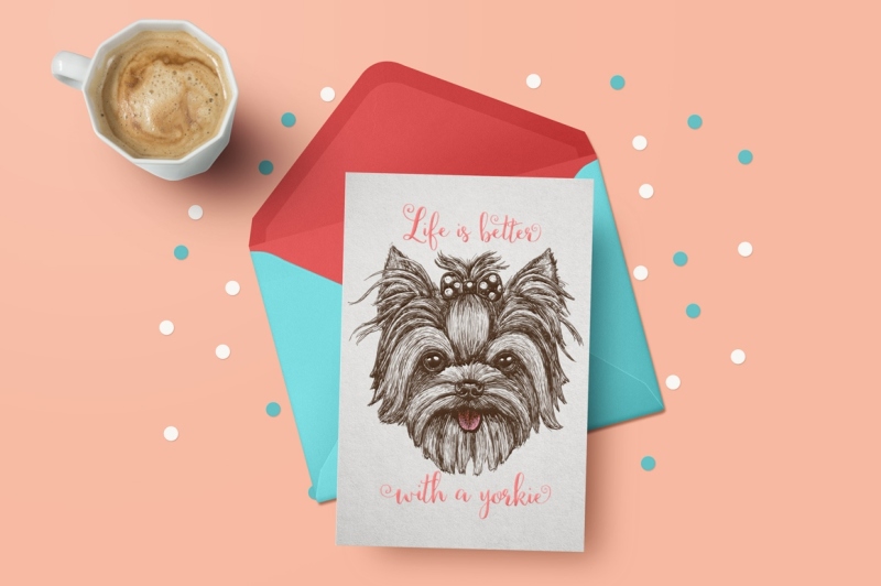 yorkshire-terrier-dog-print-design