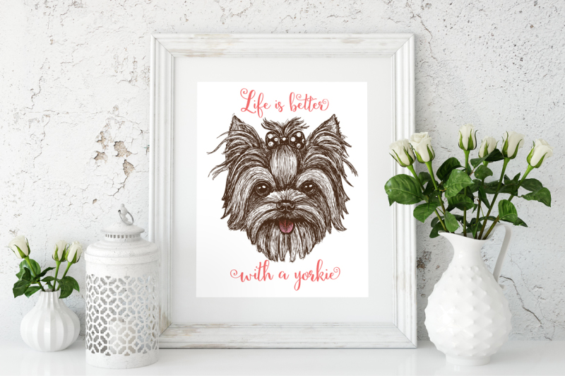 yorkshire-terrier-dog-print-design