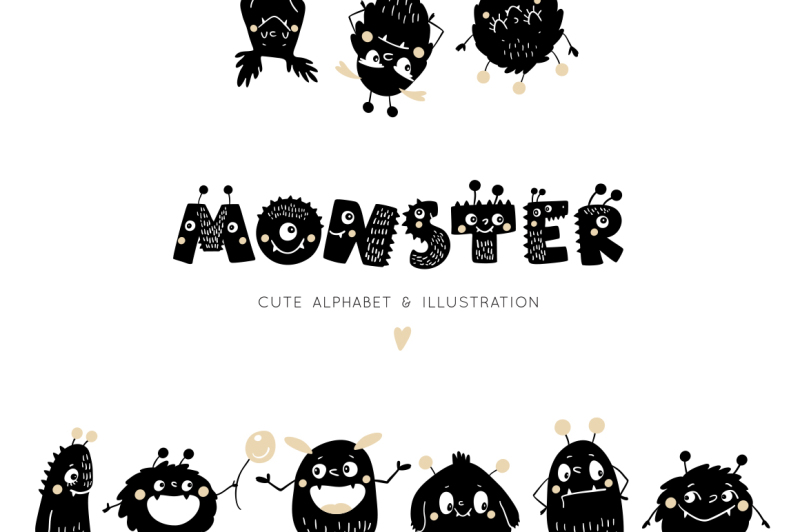 monsters-alphabet-and-illustration