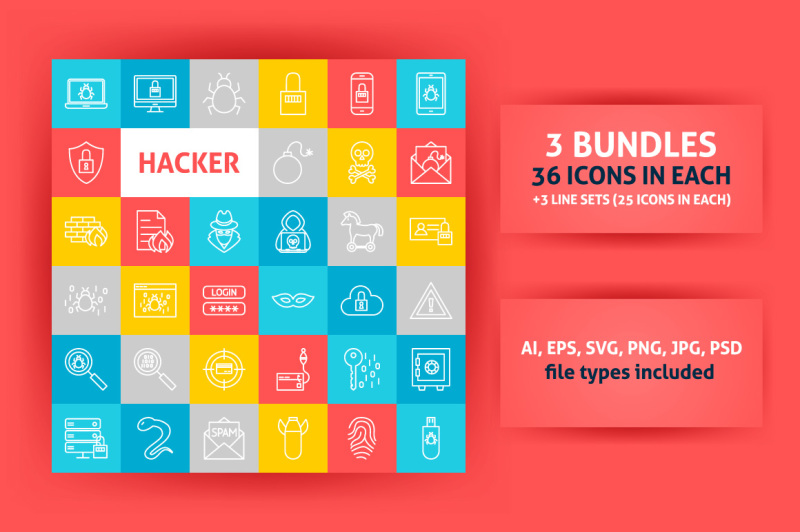 hacker-line-art-icons