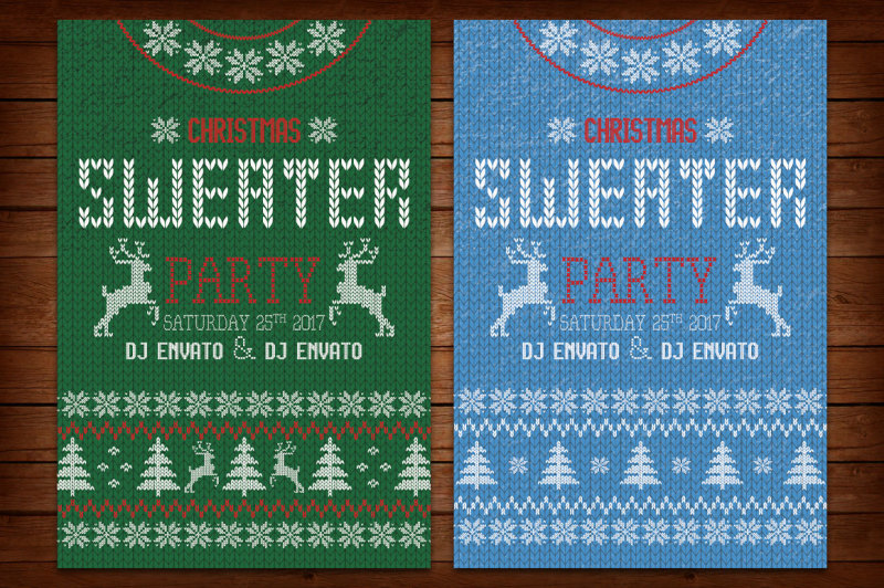 ugly-sweater-christmas-party-flyer-and-poster