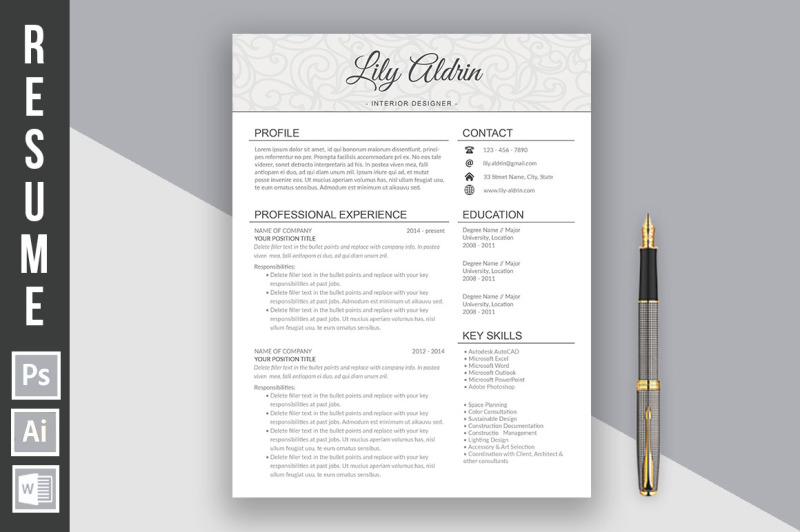 resume-template-lily-aldrin-light