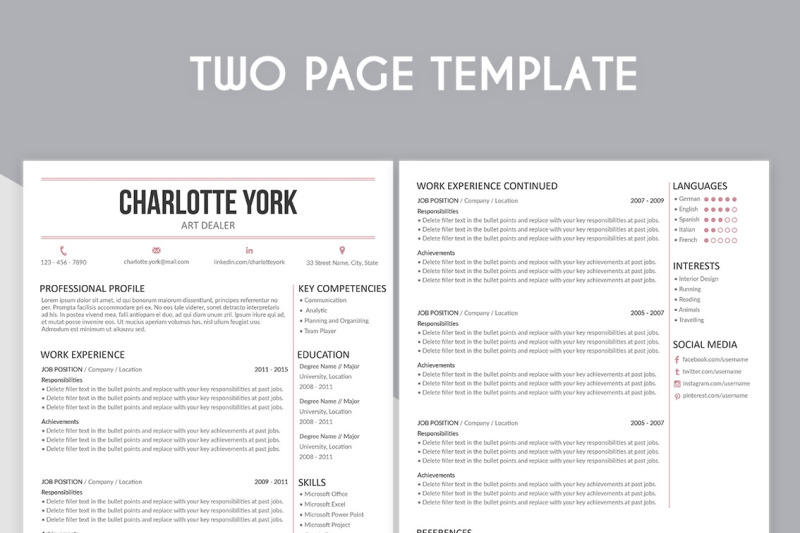 resume-template-charlotte-york
