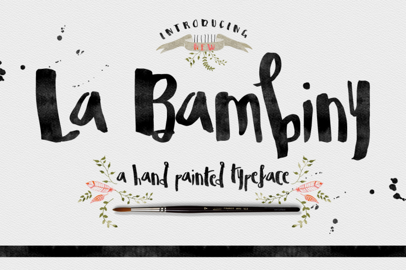 la-bambiny-typeface-font-display-font-hand-painted