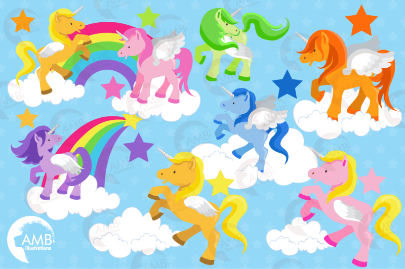 magical-unicorns-clipart-graphics-illustrations-amb-160