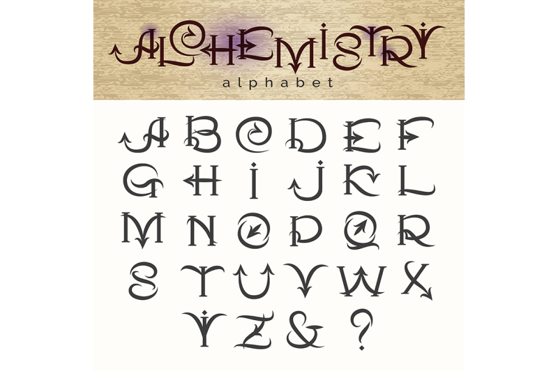 hand-drawn-alphabet-in-alchemy-style