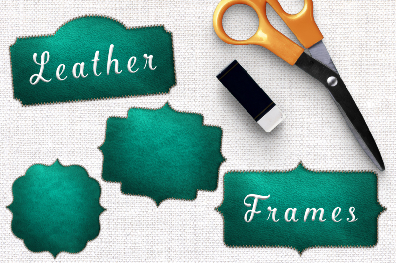 stitched-leather-frames-clip-art