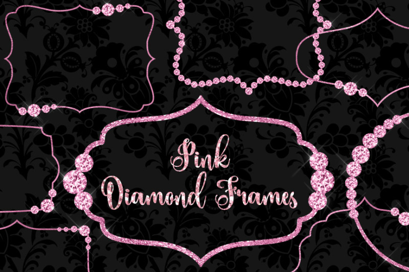 pink-diamond-frames-clipart