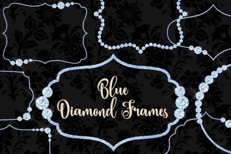 blue-diamond-frames-clipart