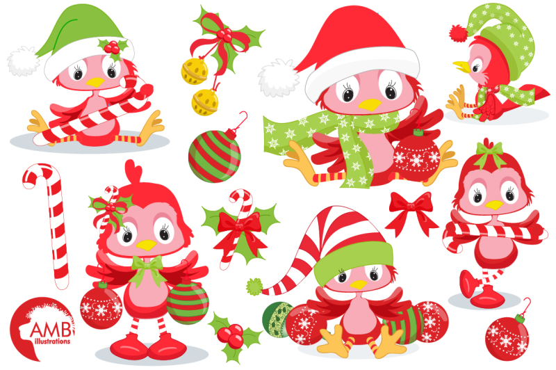 christmas-red-birds-clipart-graphics-illustrations-amb-193