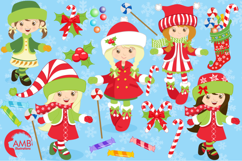 christmas-girls-winter-girls-clipart-graphics-illustrations-amb-185