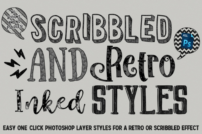 scribbled-and-retro-inked-styles