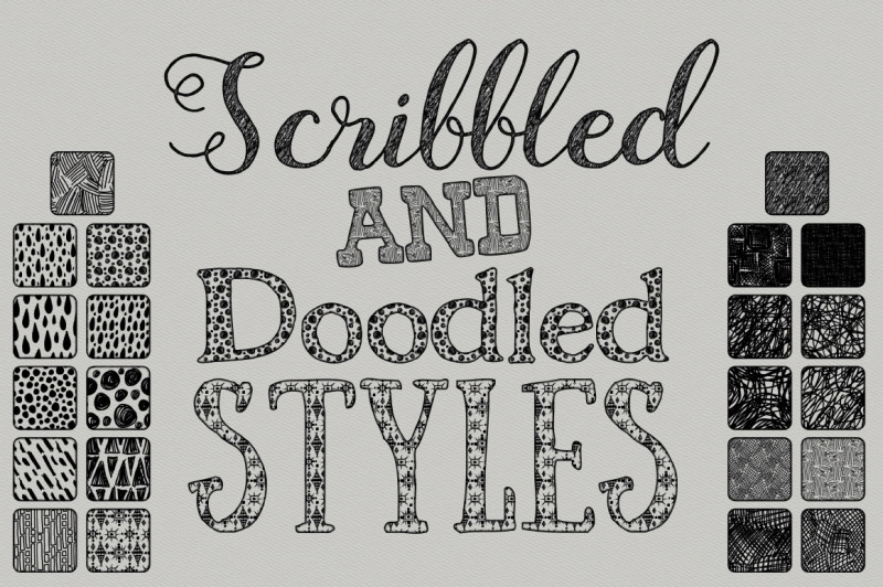 scribbled-and-retro-inked-styles