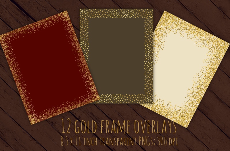 gold-glitter-frames