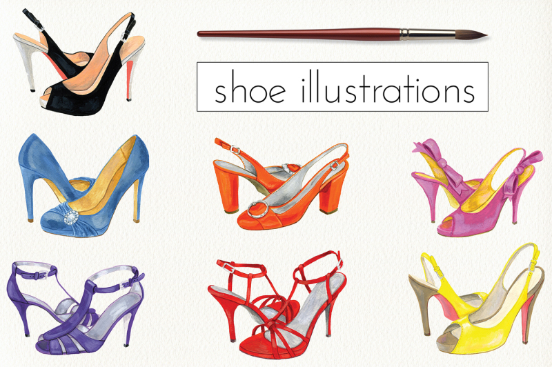 fashion-shoe-illustrations