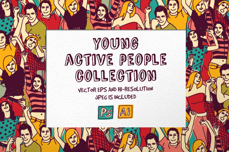 young-active-people-vector-set