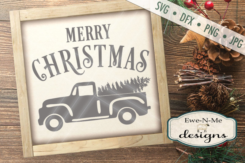 old-antique-truck-with-christmas-tree-svg