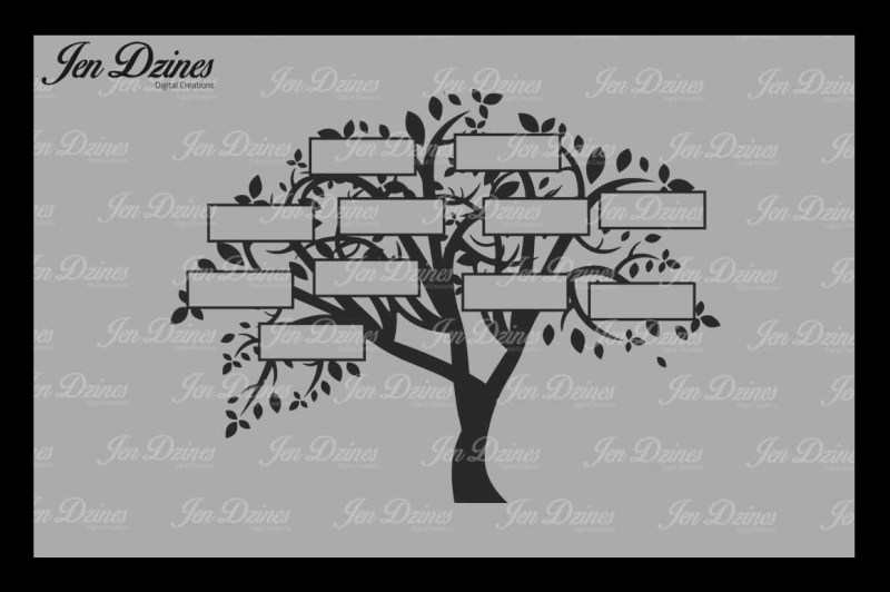 family-tree-11-names-svg-dxf-eps-png