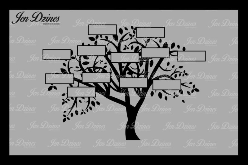 family-tree-12-names-svg-dxf-eps-png